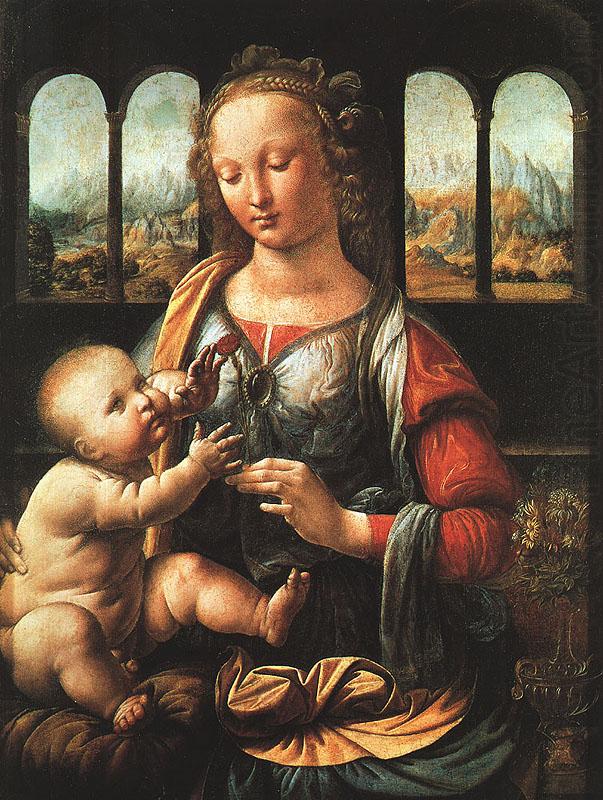 The Madonna of the Carnation,  Leonardo  Da Vinci